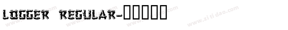 Logger Regular字体转换